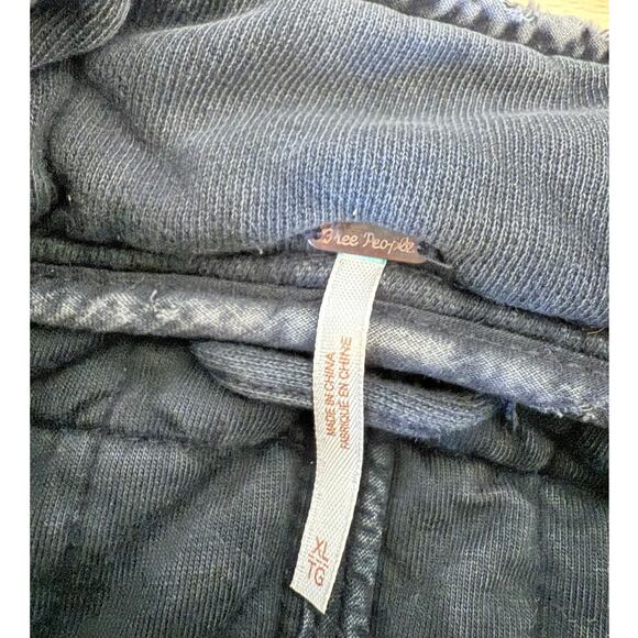 Free People Dolman Quilted Knit Jacket Top Oversized Slouchy Size XL X-Large - Picture 7 of 8